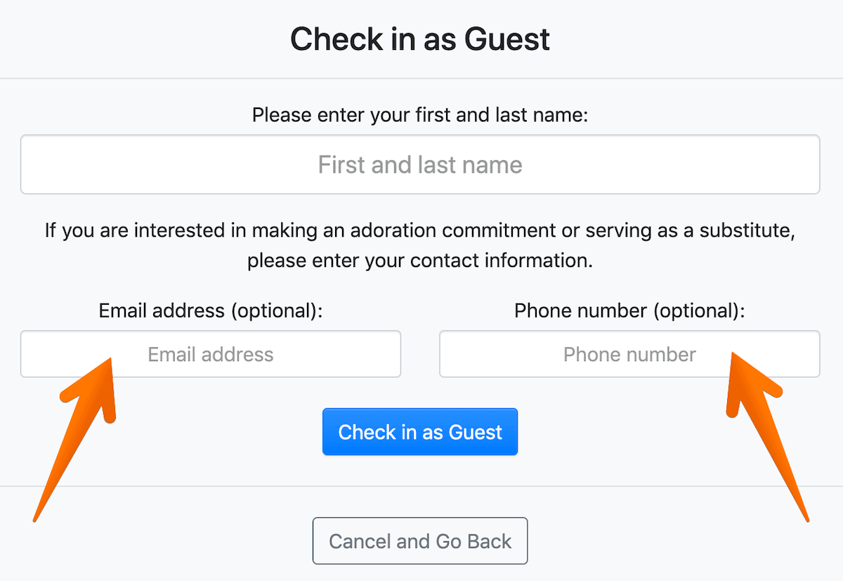Big Update to the Adoration Check-In Kiosk · We Adore Him