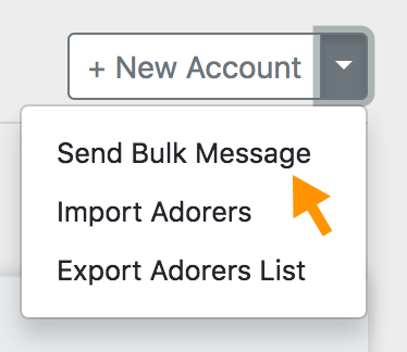 Send Bulk Message button